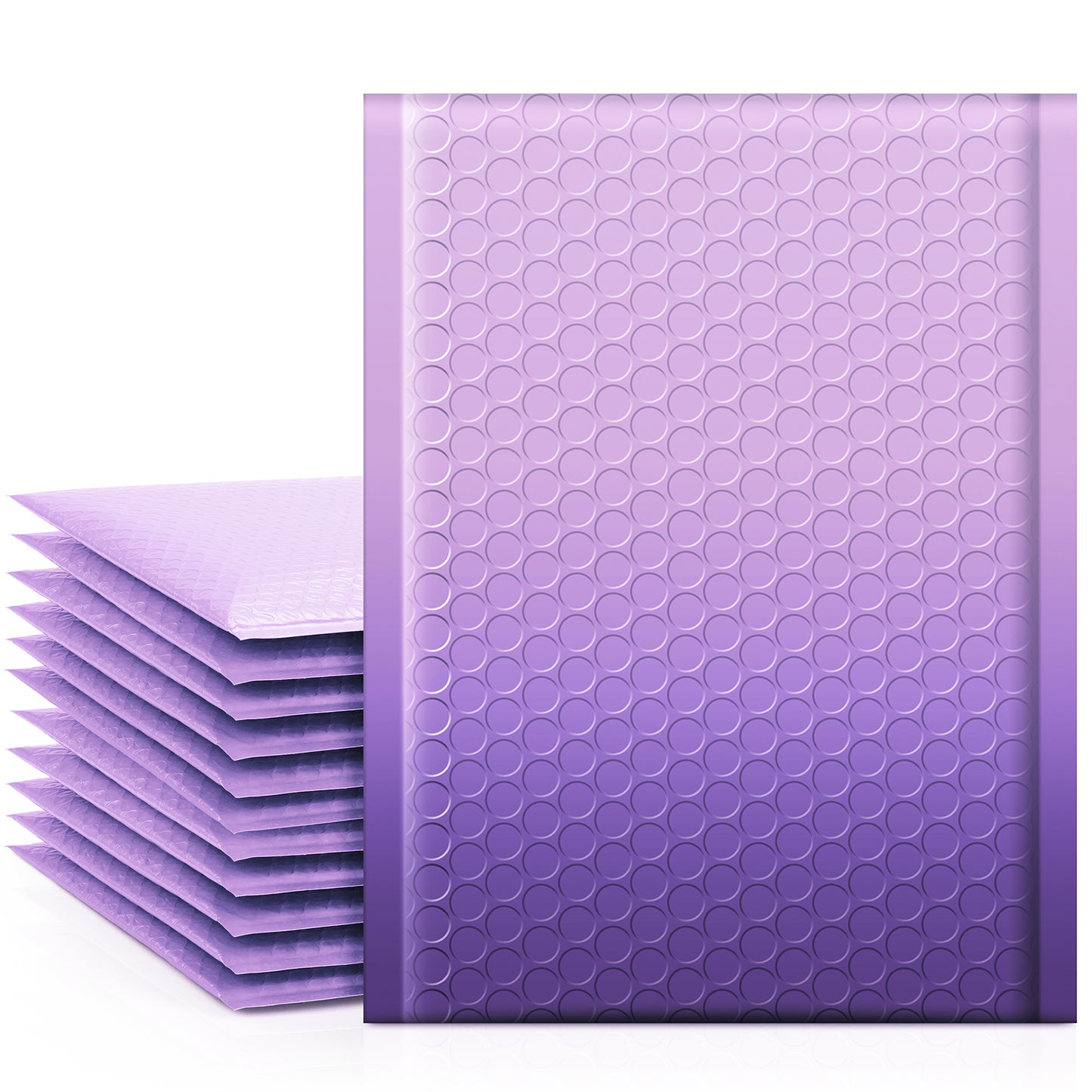 Metronic 6x10 Inch Gradient Purple Opaque Bubble Mailers Padded Envelope Strong Adhesion Pattern Bubble Shipping Envelopes for Mailing Jewelry, Makeup