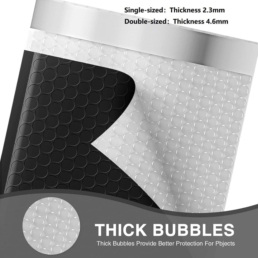 Metronic 268800 Pack Bubble Mailers 6x10 Inch Black Usable Size 6x9" Opaque Padded Envelopes Waterproof Bubble Envelopes Cushioning Mailer for Small Business Mailing Makeup Jewelry Gifts