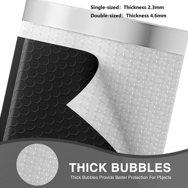 Metronic 268800 Pack Bubble Mailers 6x10 Inch Black Usable Size 6x9" Opaque Padded Envelopes Waterproof Bubble Envelopes Cushioning Mailer for Small Business Mailing Makeup Jewelry Gifts