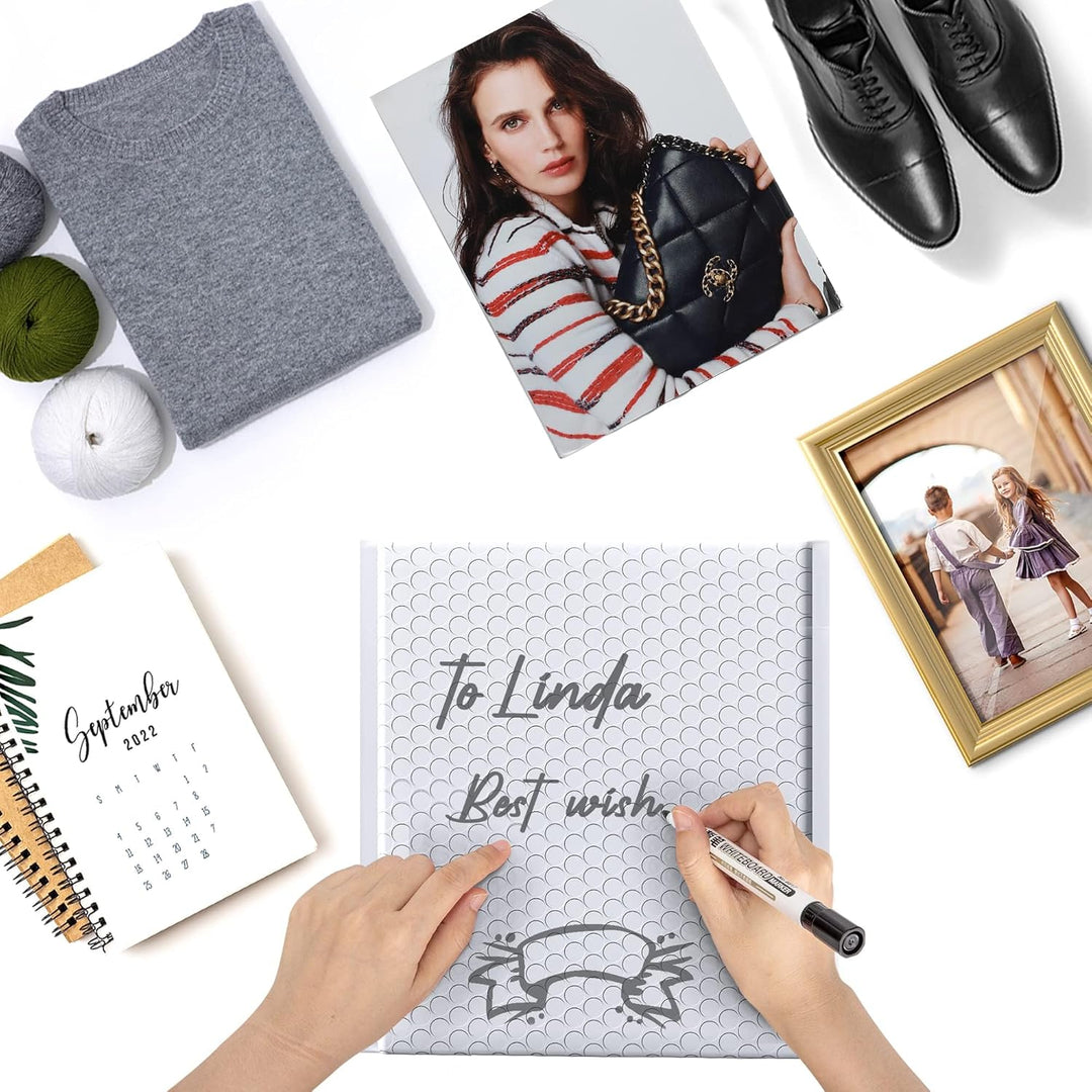 Metronic Large Bubble Mailer10.5x16" 500PC Padded Envelopes Strong Adhesion Bubble Mailers White Large Shipping Mailing Envelopes for Small Business,Books,Clothes, Usable Size Bubble Mailers 10.5x15