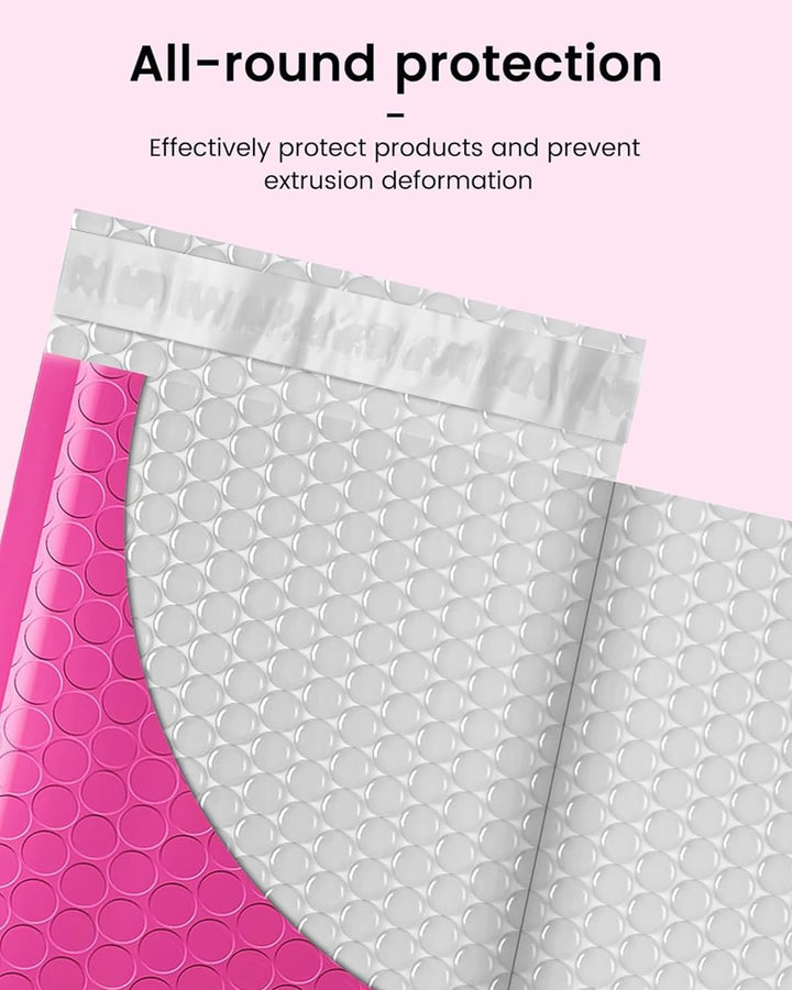 GSSUSA Padded Poly Mailers 6x10 Inches Bubble Mailer Envelopes Small Packaging Mailing Envelope Bags Shipping Bag Bulk Pack Self Seal Package Mail Packing Business Supplies, Pink Case of 600