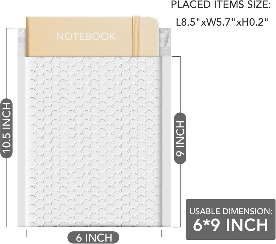 GSSUSA White Bubble Mailers 6x10 Small Padded Envelopes 600 Pack,Strong Adhesion Envelope Mailer Self-Seal Bubble Envelopes for Small Business