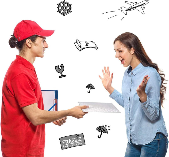 Metronic 1000 Pack Bubble Mailer 4X8 Inch White,Usable Size 4x7 Waterproof Padded Envelopes,Self-Seal Small Bubble Mailers Cushioning for Shipping,Jewelry Makeup Supplies, Packaging Bulk