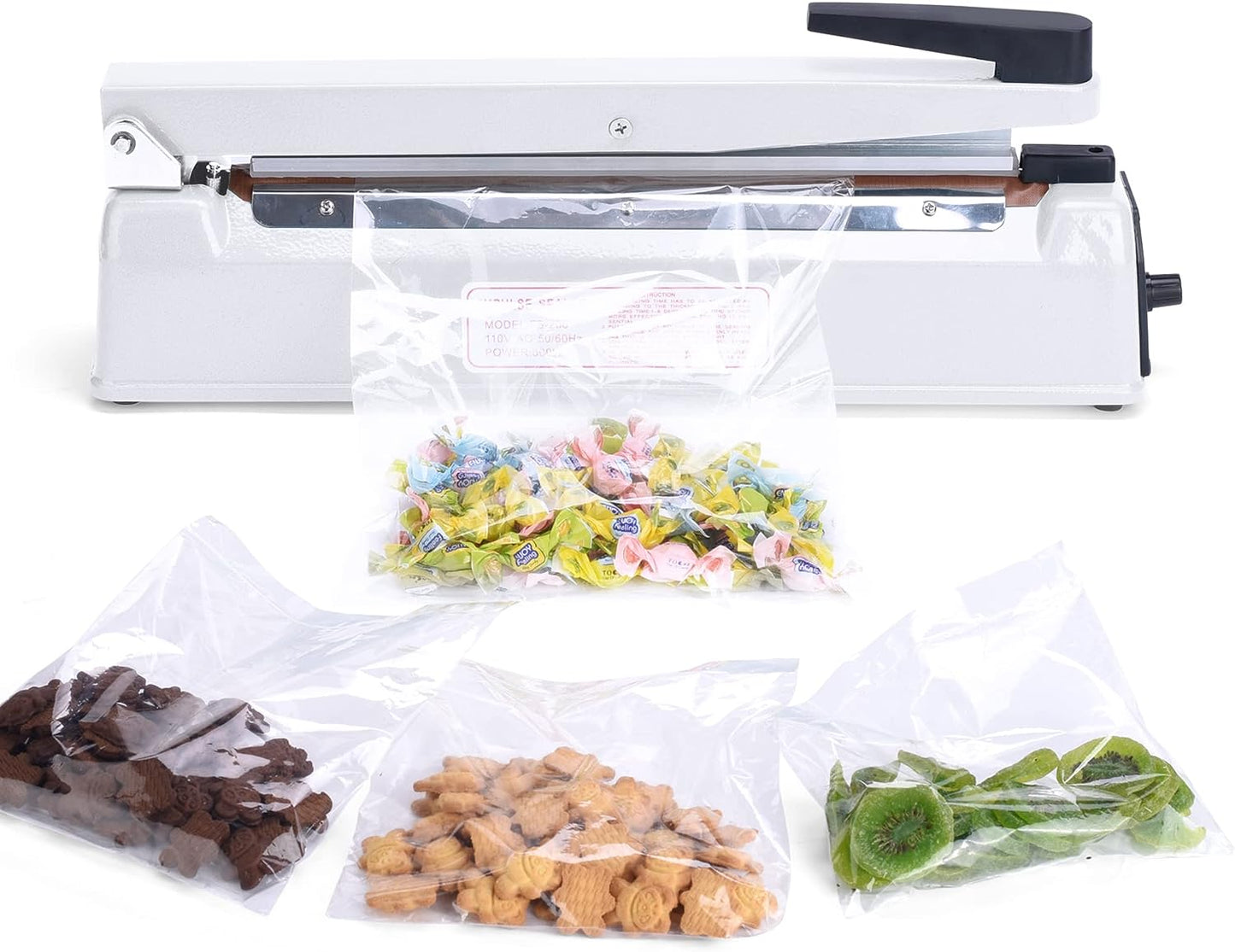 Metronic 12 Inch Impulse Sealer Heat Sealer Machine with Repair Kit, Manual Bag Sealer, Heavy Duty Impulse Heat Sealer for Plastic Bags, Shrink Wrap Bag