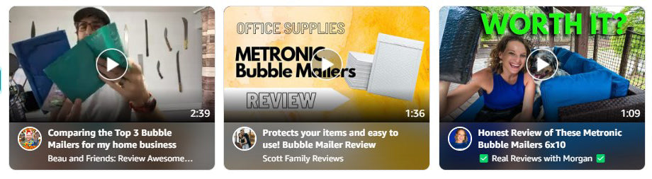 Metronic poly bubble mailers official website