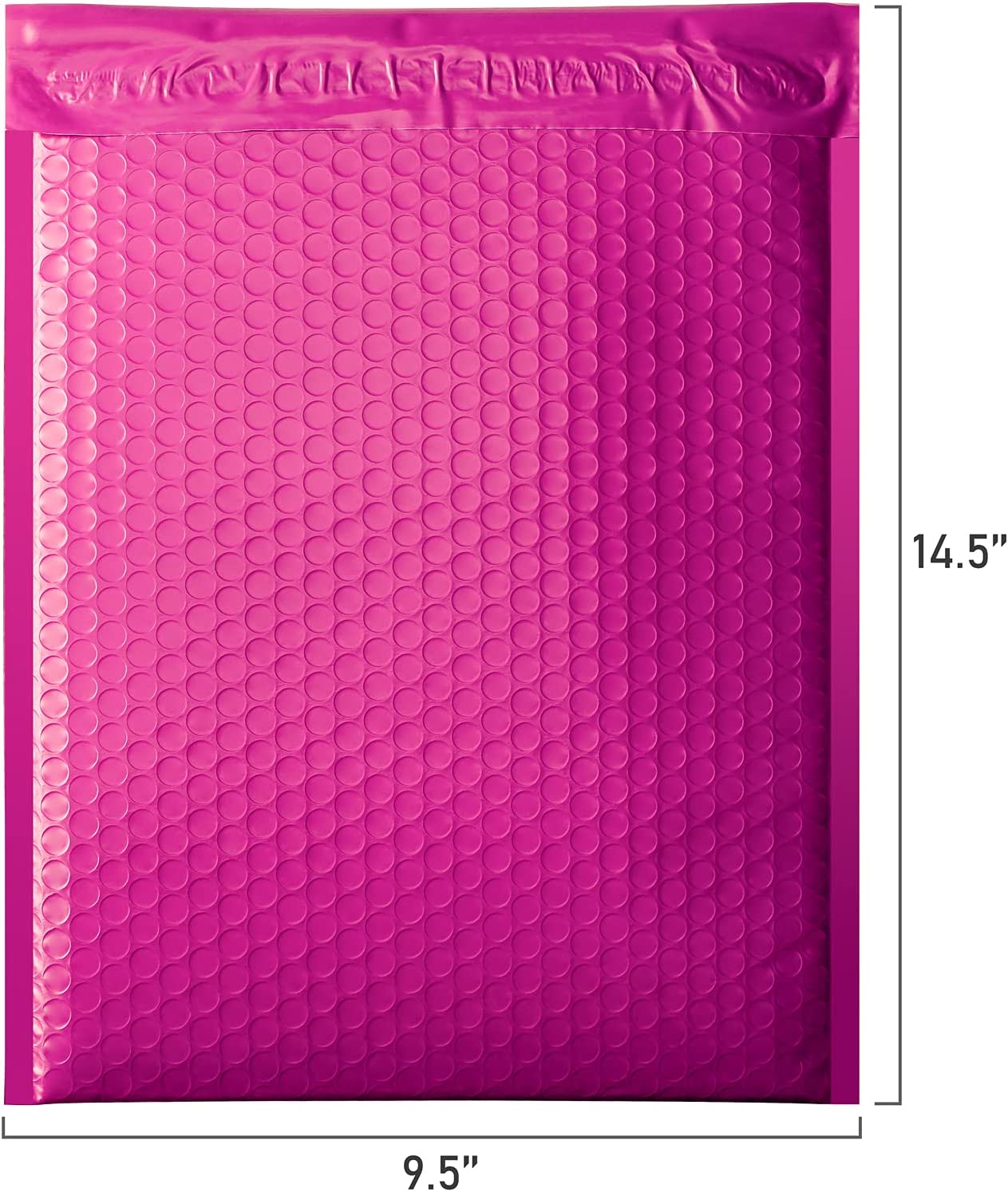 10.5x16 Bubble-Mailer Padded Envelope | Hot Pink - JiaroPack