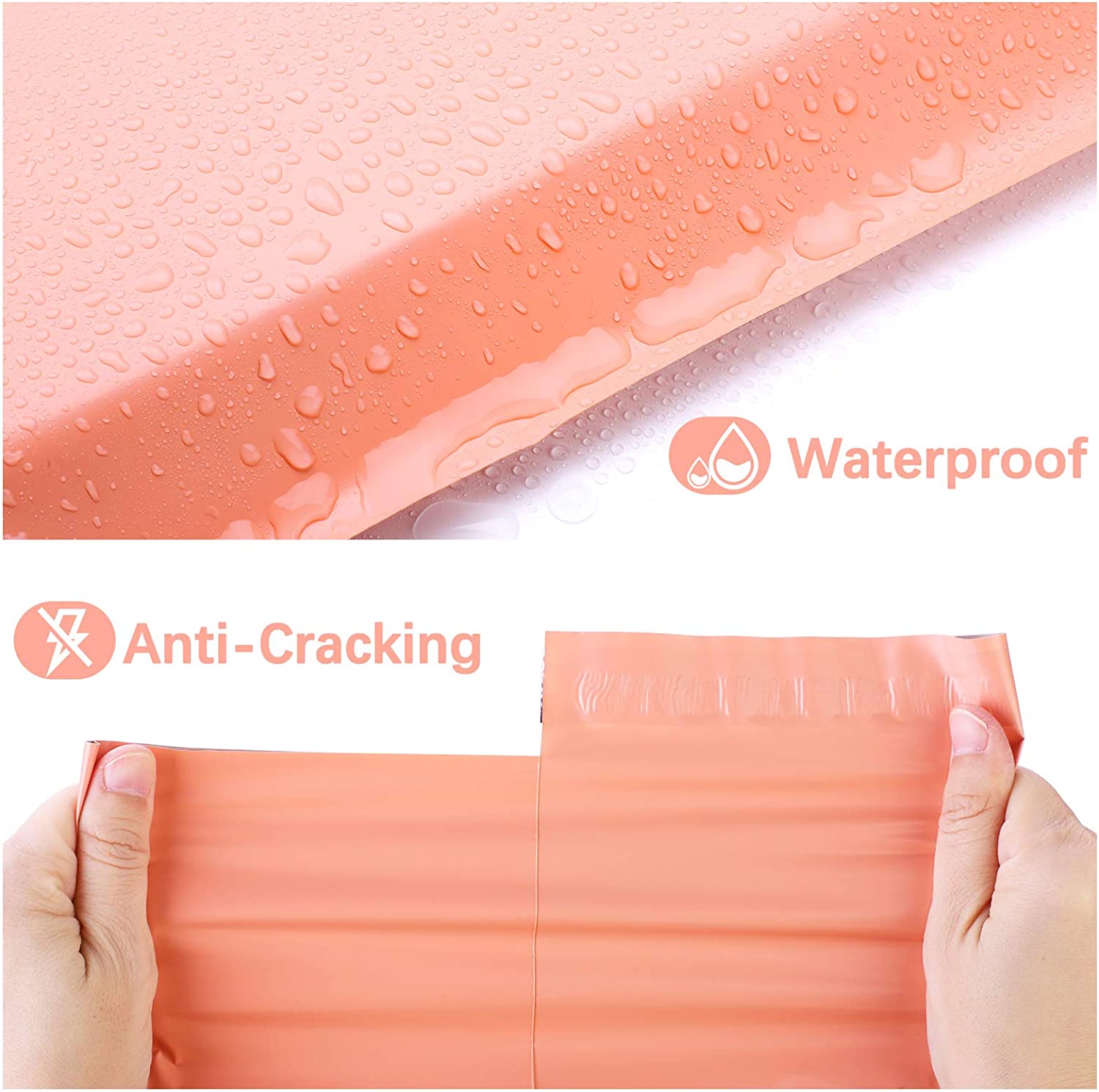 19x24 Poly-Mailer Envelope Shipping Bags | Peach Pink - JiaroPack