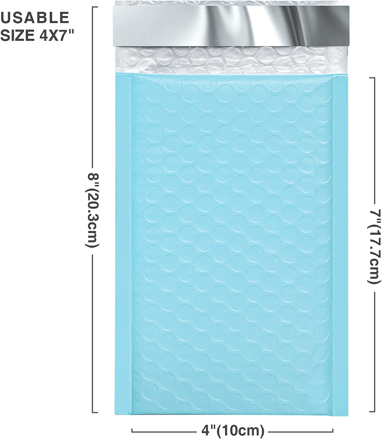 4x8 Bubble-Mailer Padded Envelope | Blue - JiaroPack