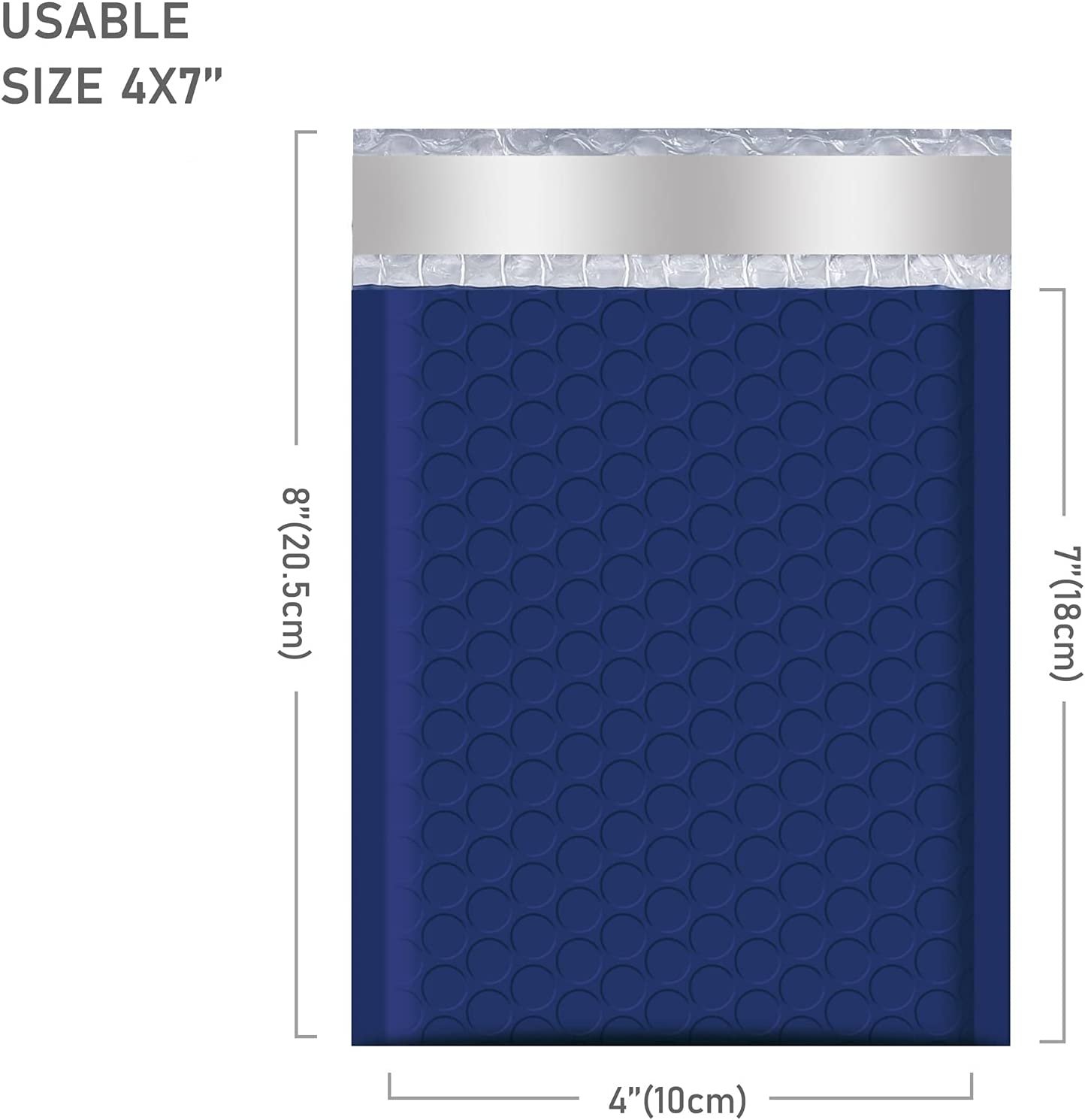 4x8 Bubble-Mailer Padded Envelope | Navy Blue - JiaroPack