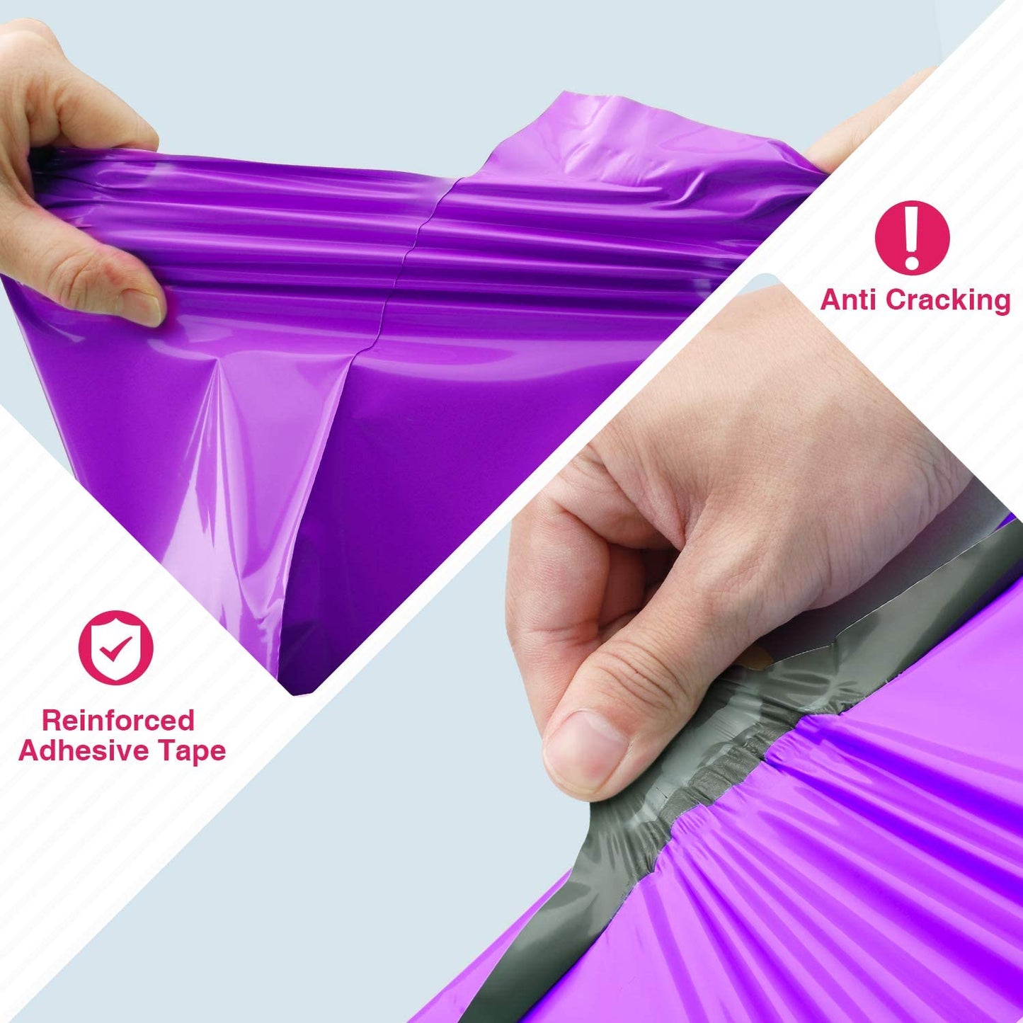 19x24 Poly-Mailer Envelope Shipping Bags | Purple - JiaroPack