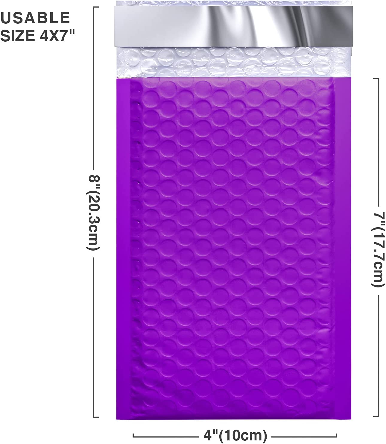 4x8 Bubble-Mailer Padded Envelope | Purple - JiaroPack