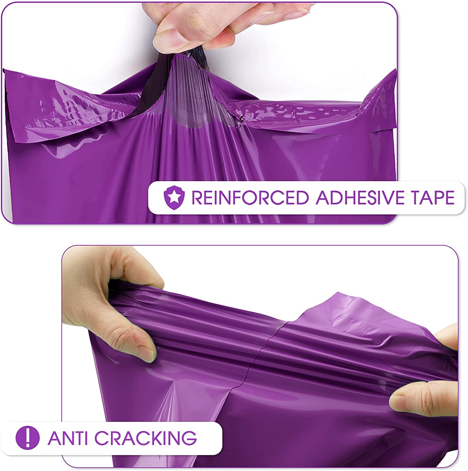 14.5x19 Poly-Mailer Envelope Shipping Bags | Purple - JiaroPack