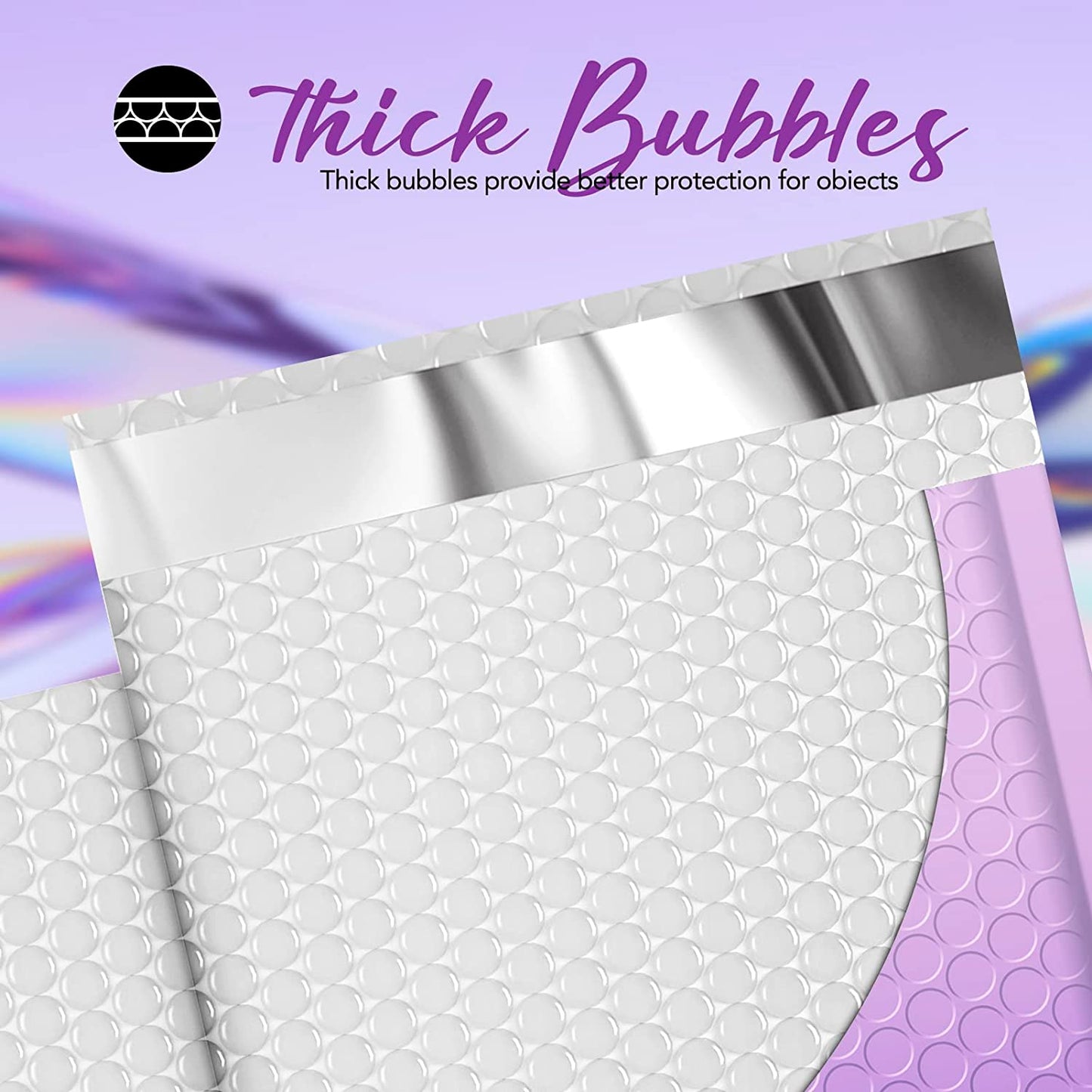 6x10 Bubble-Mailer Padded Envelope | Gradient Purple