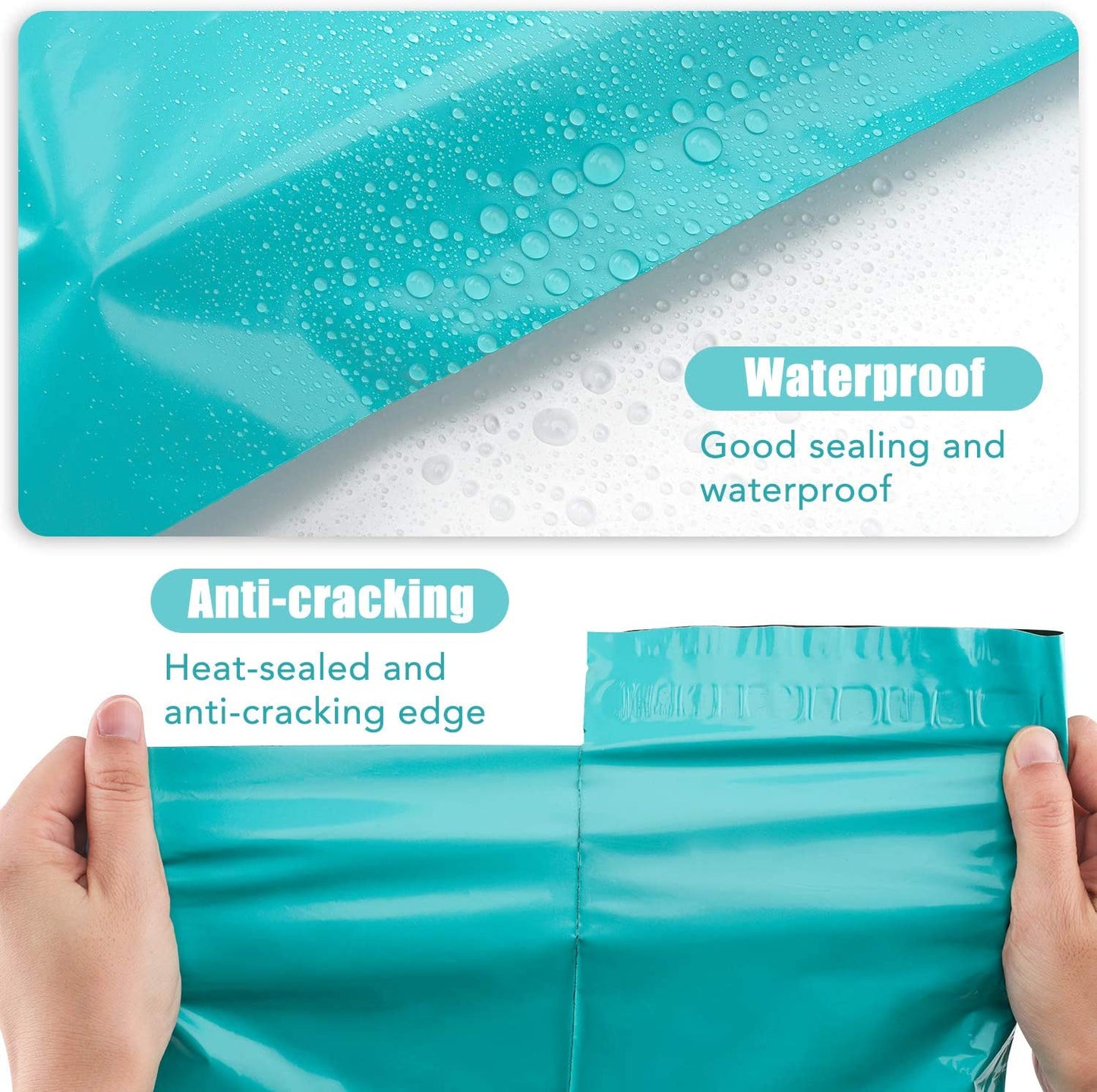 12x15.5 Poly-Mailer Envelope Shipping Bags | Teal - JiaroPack