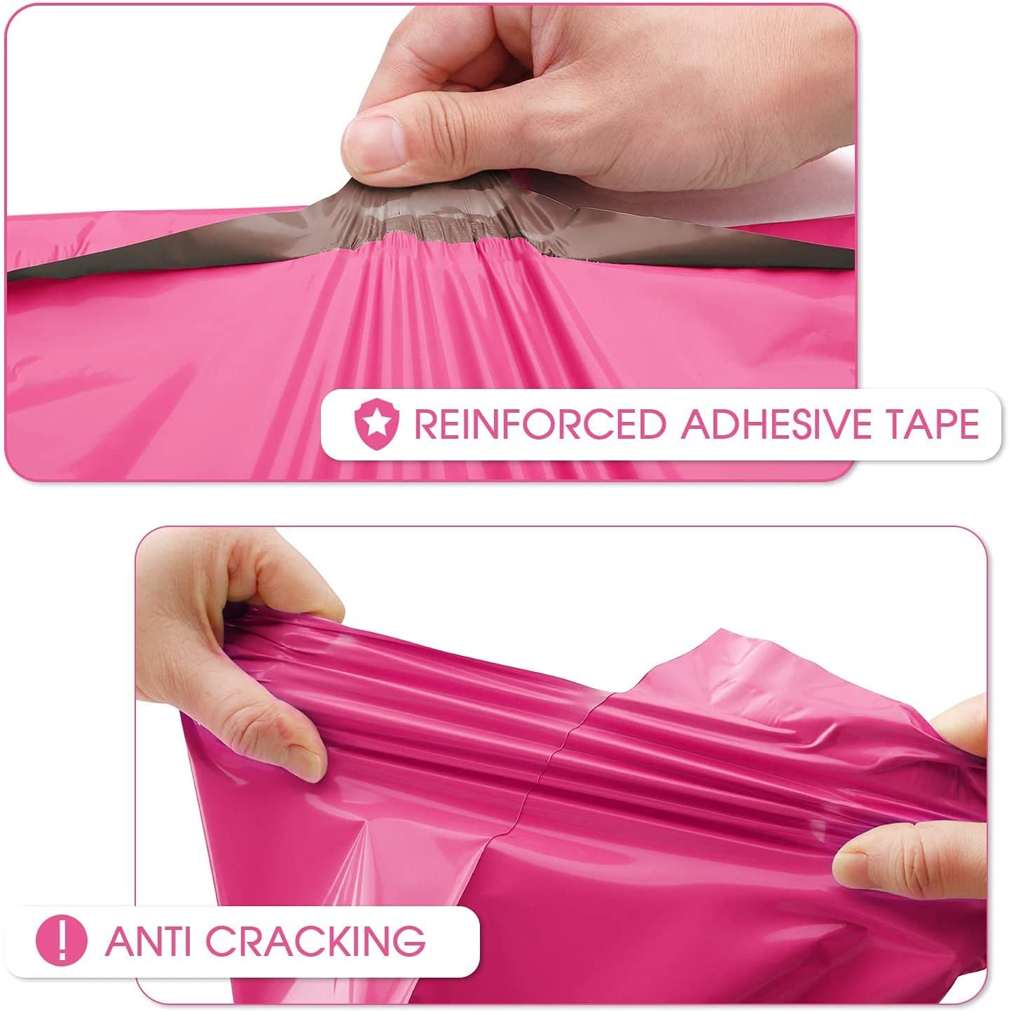 12x15.5 Poly-Mailer Envelope Shipping Bags | Pink - JiaroPack