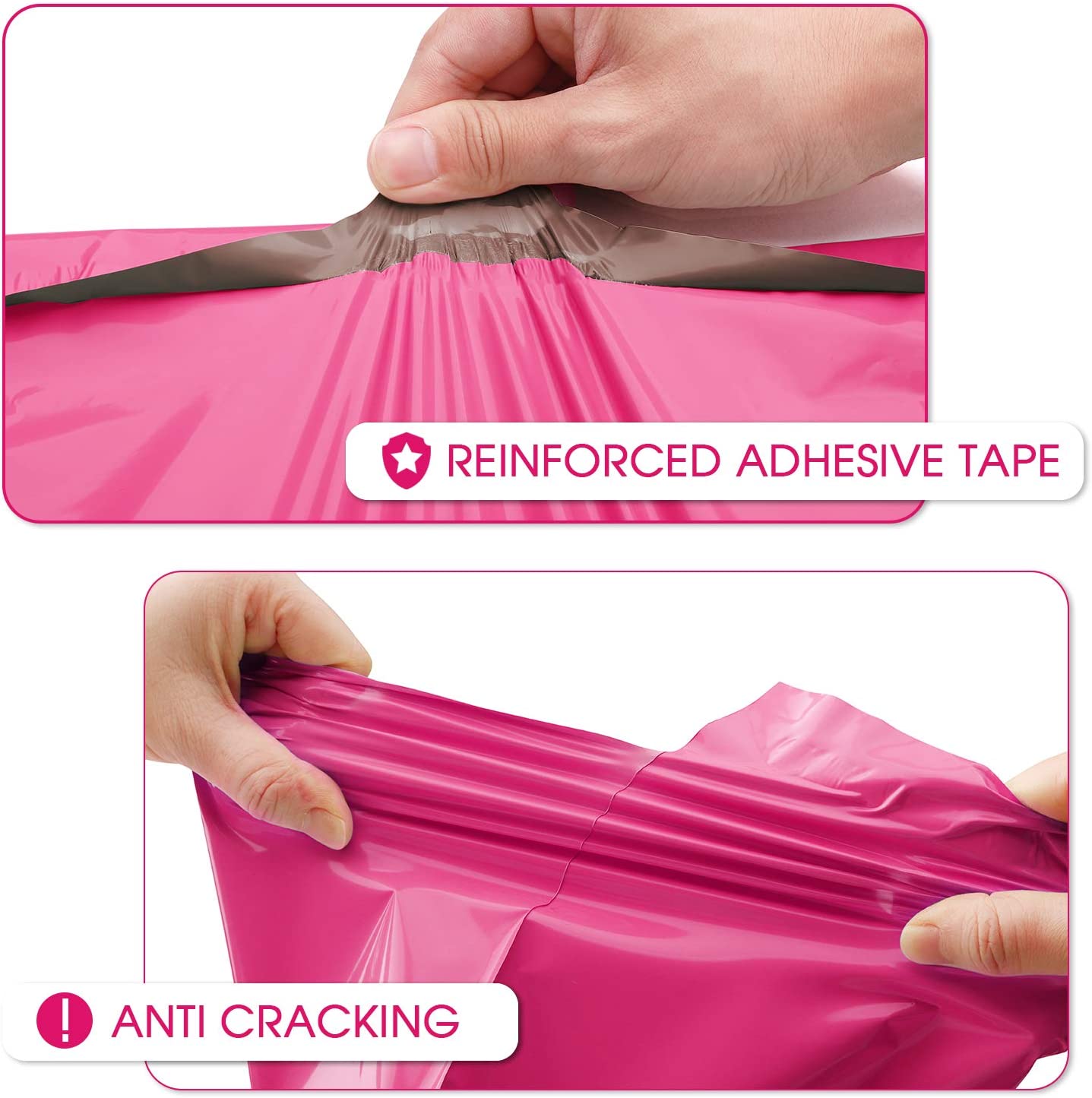 19x24 Poly-Mailer Envelope Shipping Bags | Pink - JiaroPack