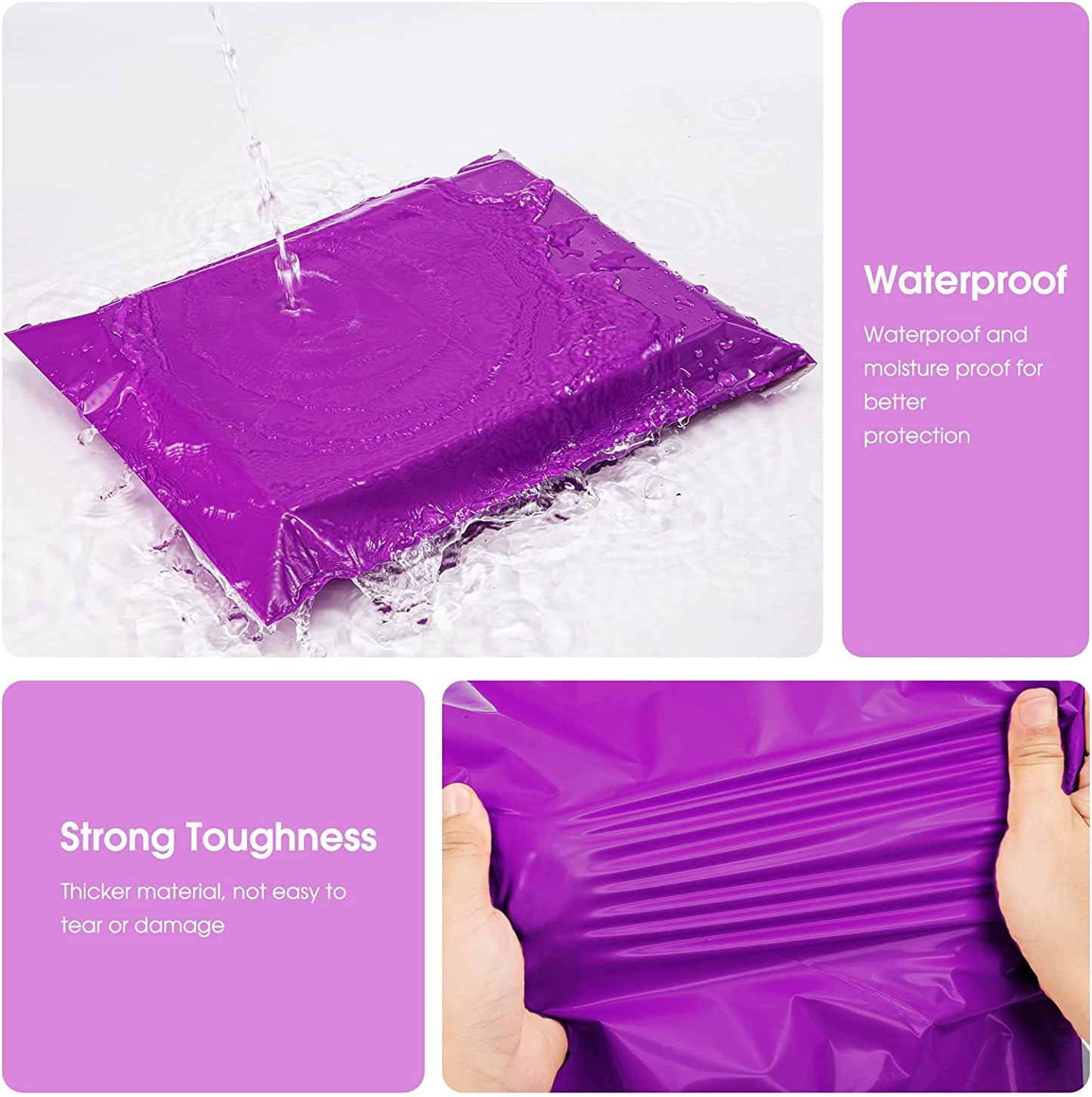 10x13 Poly-Mailer Envelope Shipping Bags | Purple - JiaroPack