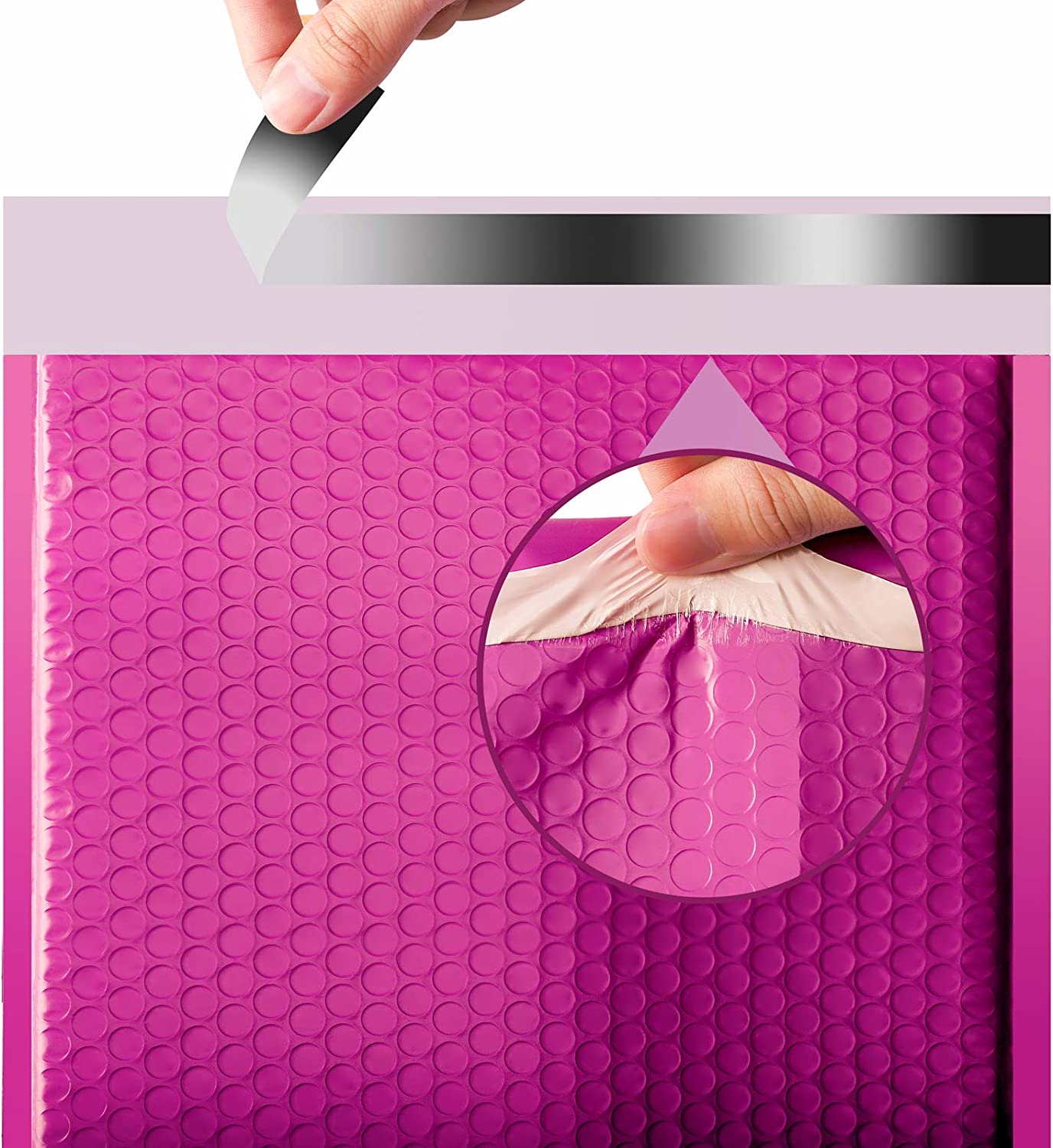 10.5x16 Bubble-Mailer Padded Envelope | Hot Pink - JiaroPack