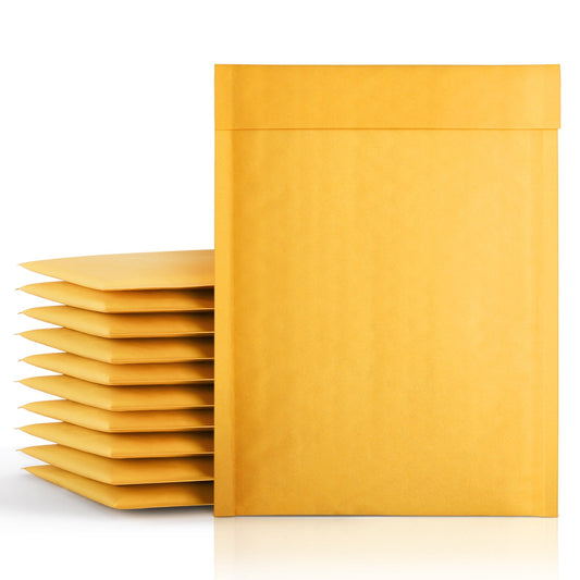 7.25x12 Kraft Bubble-Mailer Padded Envelope Yellow - JiaroPack