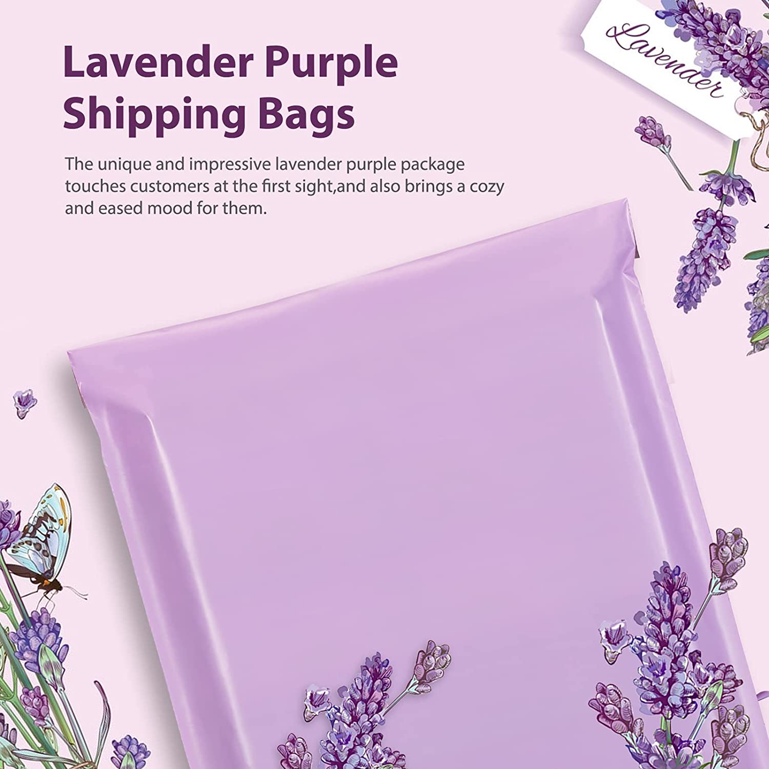 19x24 Poly-Mailer Envelope Shipping Bags | Light Purple - JiaroPack