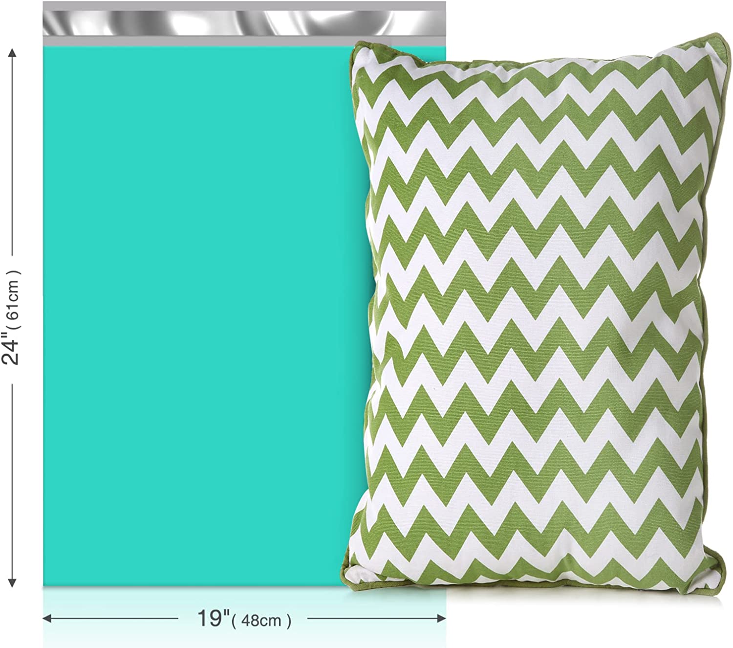 19x24 Poly-Mailer Envelope Shipping Bags | Teal - JiaroPack