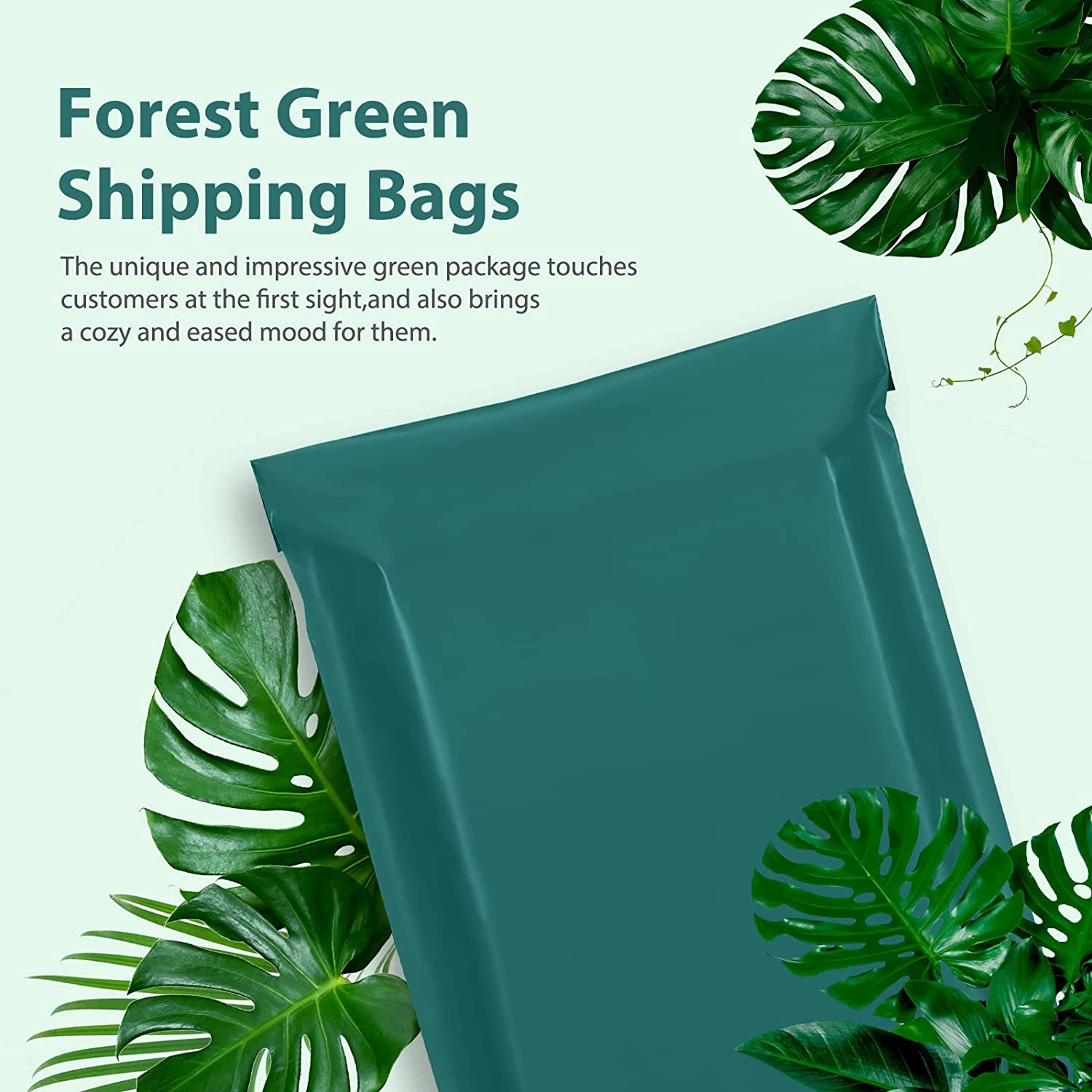 10x13 Poly-Mailer Envelope Shipping Bags | Forest Green - JiaroPack