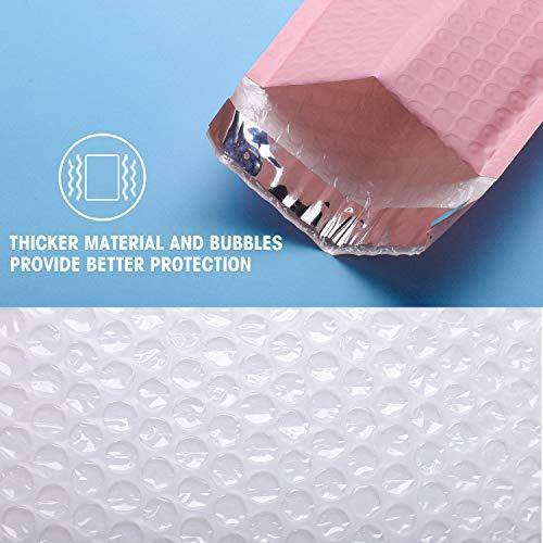 4x8 Bubble-Mailer Padded Envelope | Sakura pink - JiaroPack