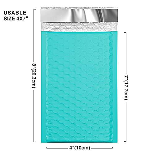 4x8 Bubble-Mailer Padded Envelope | Teal - JiaroPack