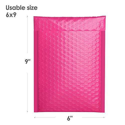 6x10 Bubble-Mailer Padded Envelope | Hot Pink - JiaroPack