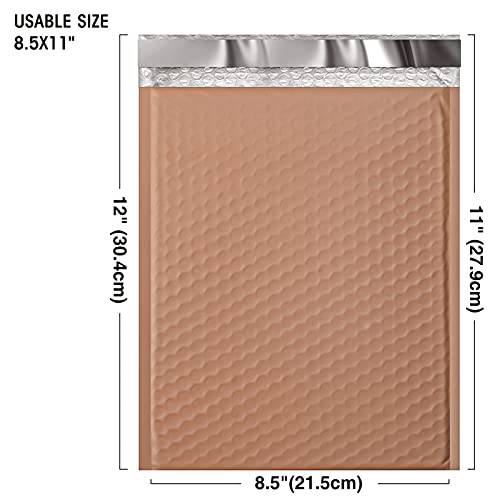 8.5x12 Bubble-Mailer Padded Envelope | Dark Brown - JiaroPack