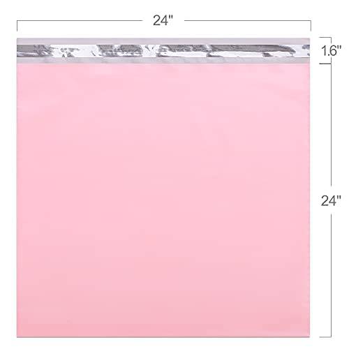 24x24 Poly-Mailer Envelope Shipping Bags | Sakura Pink - JiaroPack