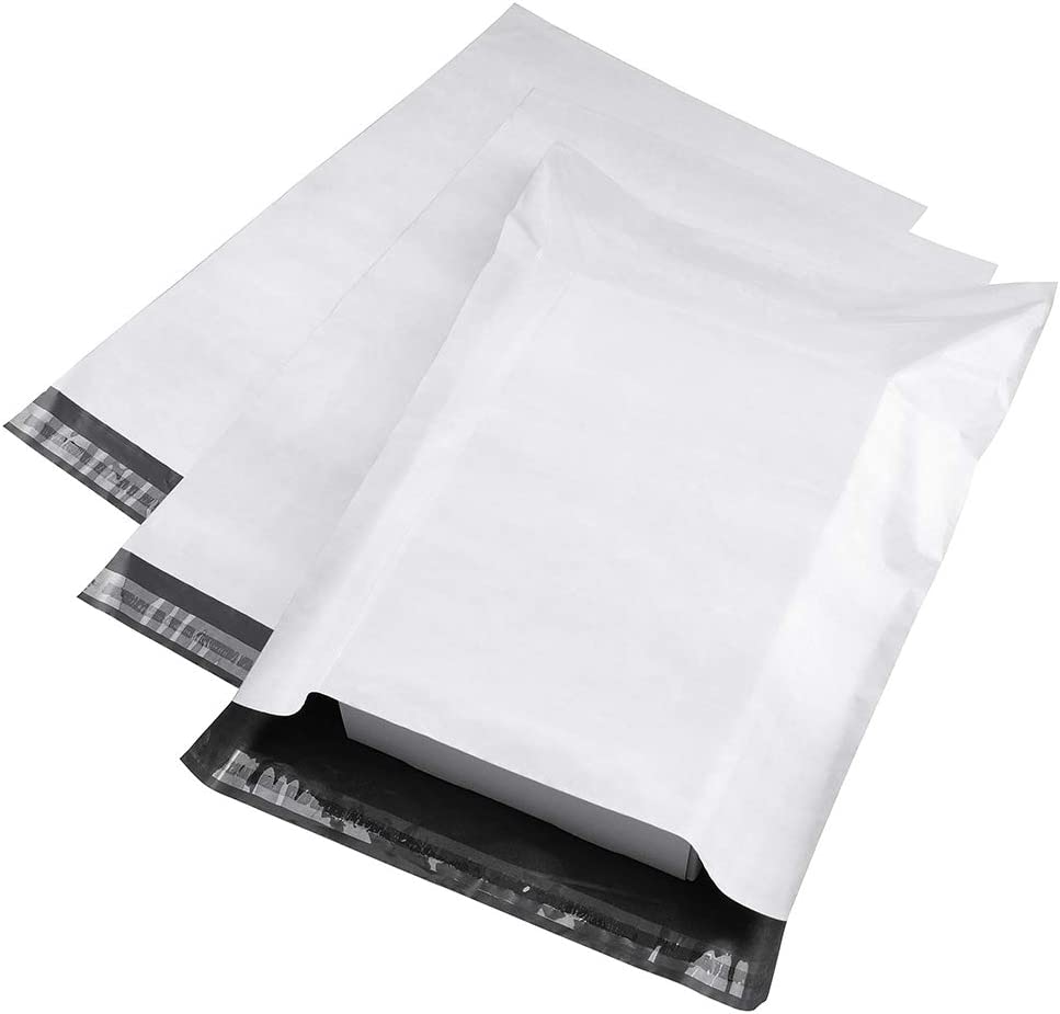 7.5x10.5 Inch Poly Mailers Shipping Envelops Self Sealing Envelopes White - JiaroPack